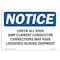 Signmission OSHA , 3.5" Height, Check All High Amp Current Conductor Connections Sign, 5" X 3.5", Landscape OS-NS-D-35-L-10545 - alternate 1
